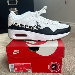 Nike Air Max SC White Black with Animal Print